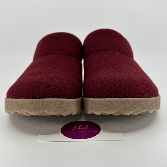 Dansko Women's Lucie Wool Blend Cranberry Comfort Mules Size 39 EU/ 8.5-9 US - Picture 2 of 12